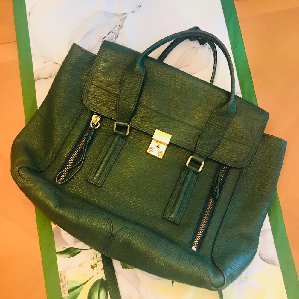 Philip Lim 3.1 Pashil Satchel Large Emerald Green